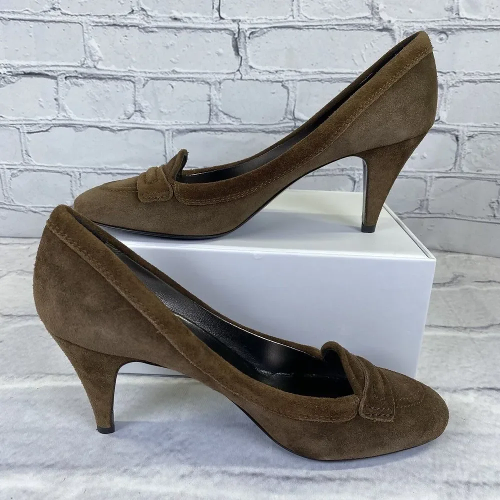 Belle By‎ Sigerson Morisson 4142 Sigaro Suede Designer Pumps Size 9.5 B Italy